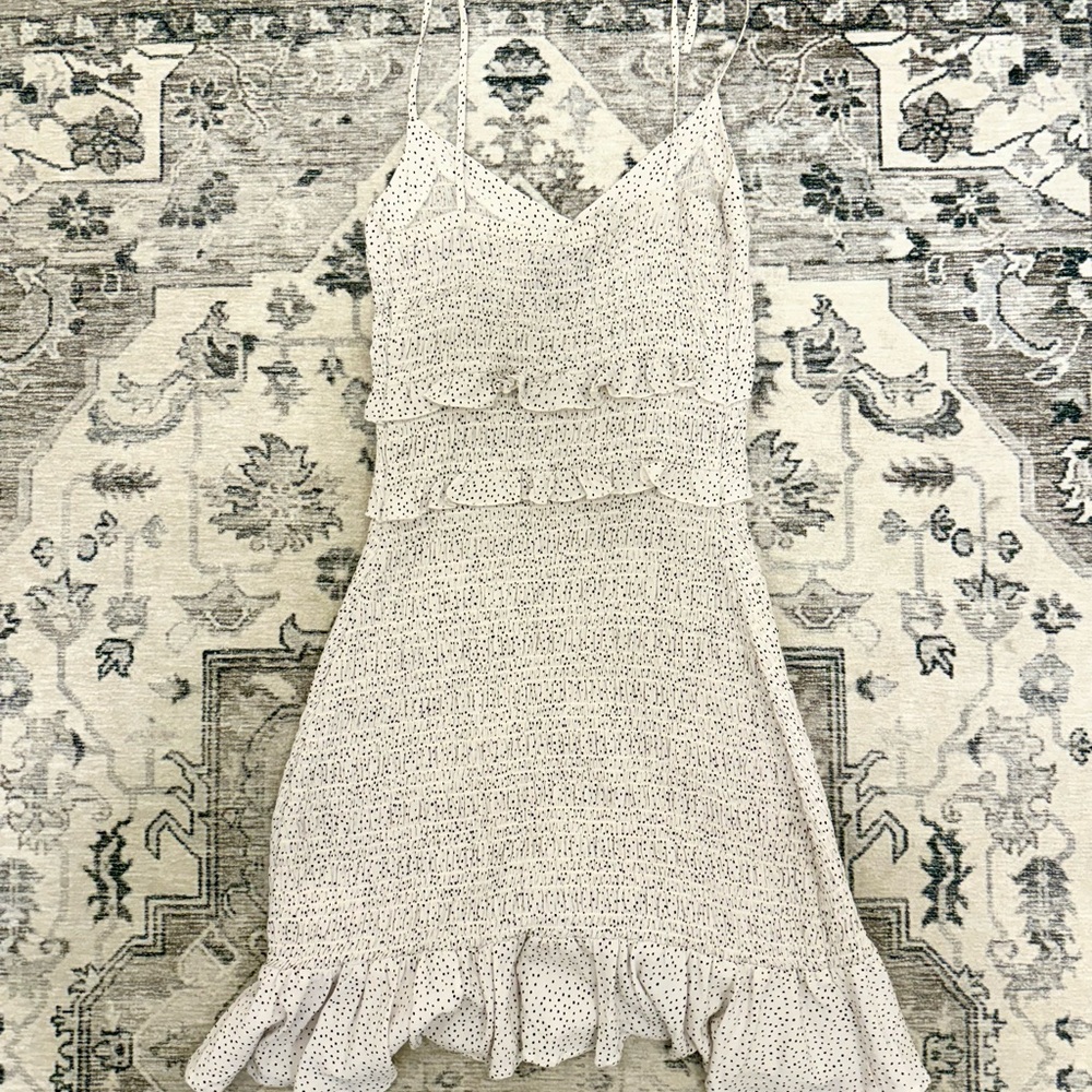 Patterned Ruched Mini Dress XXS - Picture 2 of 3